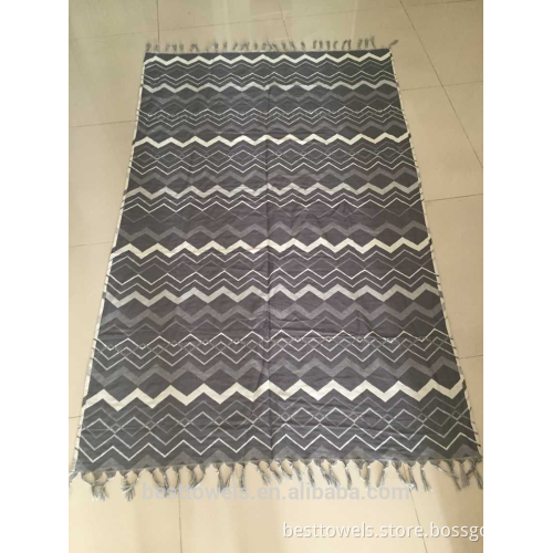 Wholesale china supplier 100%cotton tassels fouta towel